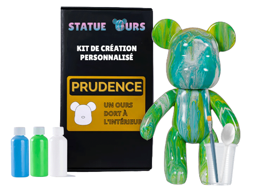 Kit moshibear statue et boite du produit